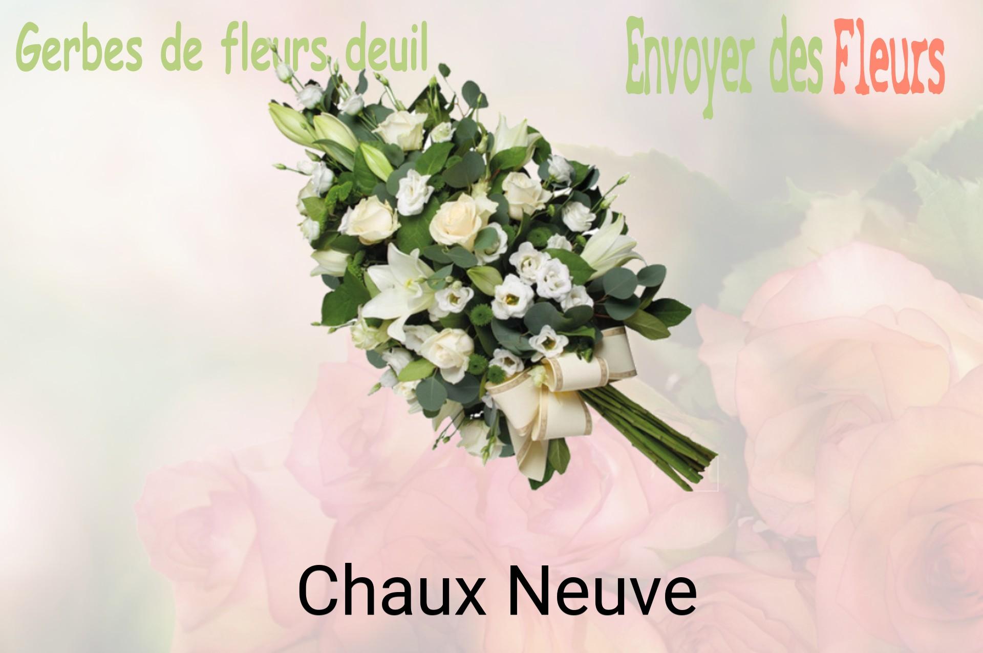 Gerbe de fleurs de deuil livrée à Chaux-Neuve